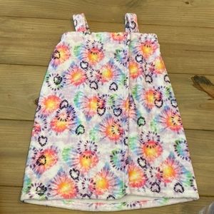 Girls Heart tie dye spa wrap